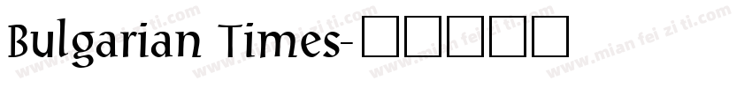 Bulgarian Times字体转换